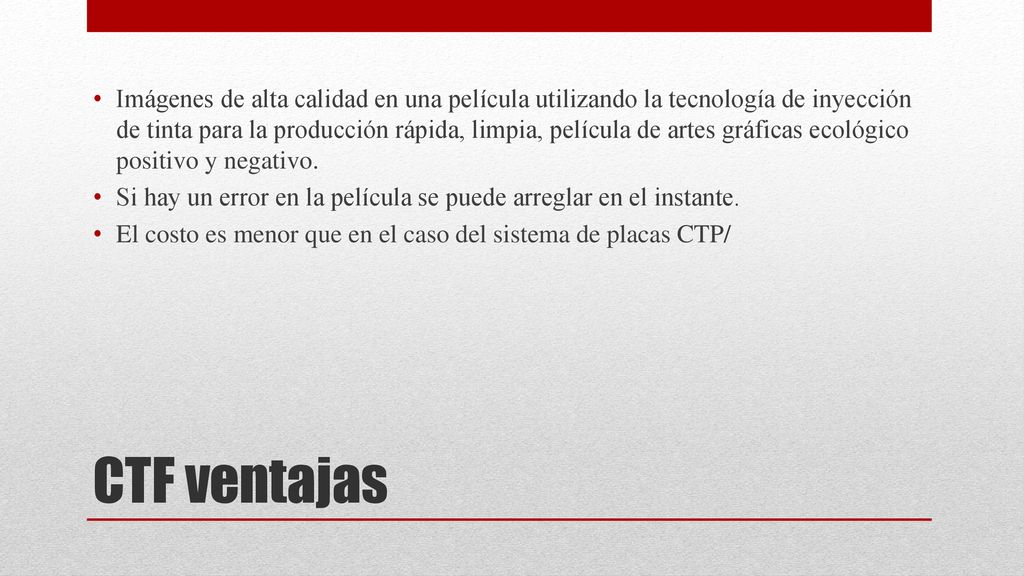 Imágenes de alta calidad en una película utilizando la tecnología de inyección de tinta para la producción rápida, limpia, película de artes gráficas ecológico positivo y negativo.