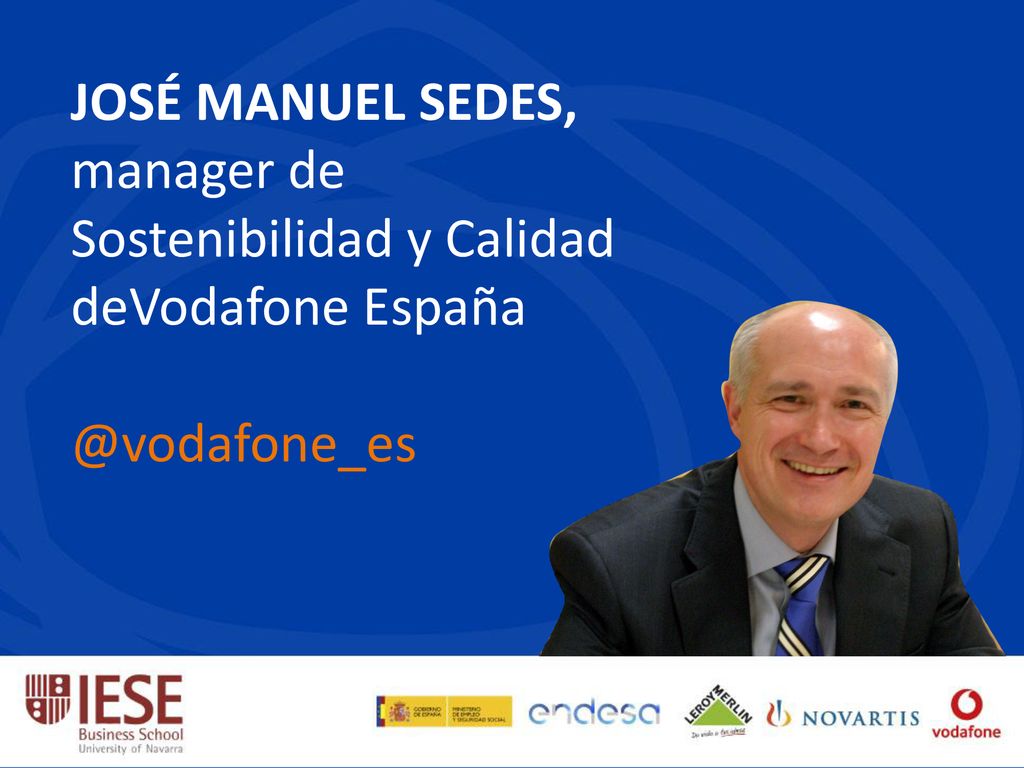José Manuel Sedes, manager de Sostenibilidad y Calidad deVodafone España