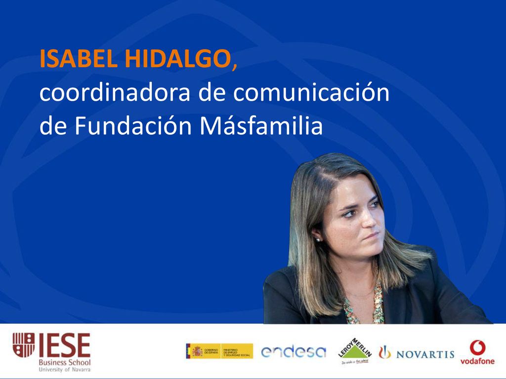 Isabel Hidalgo, coordinadora de comunicación de Fundación Másfamilia