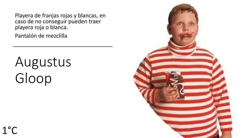 Playera de franjas rojas y blancas, en caso de no conseguir pueden traer playera roja o blanca. Pantalón de mezclilla