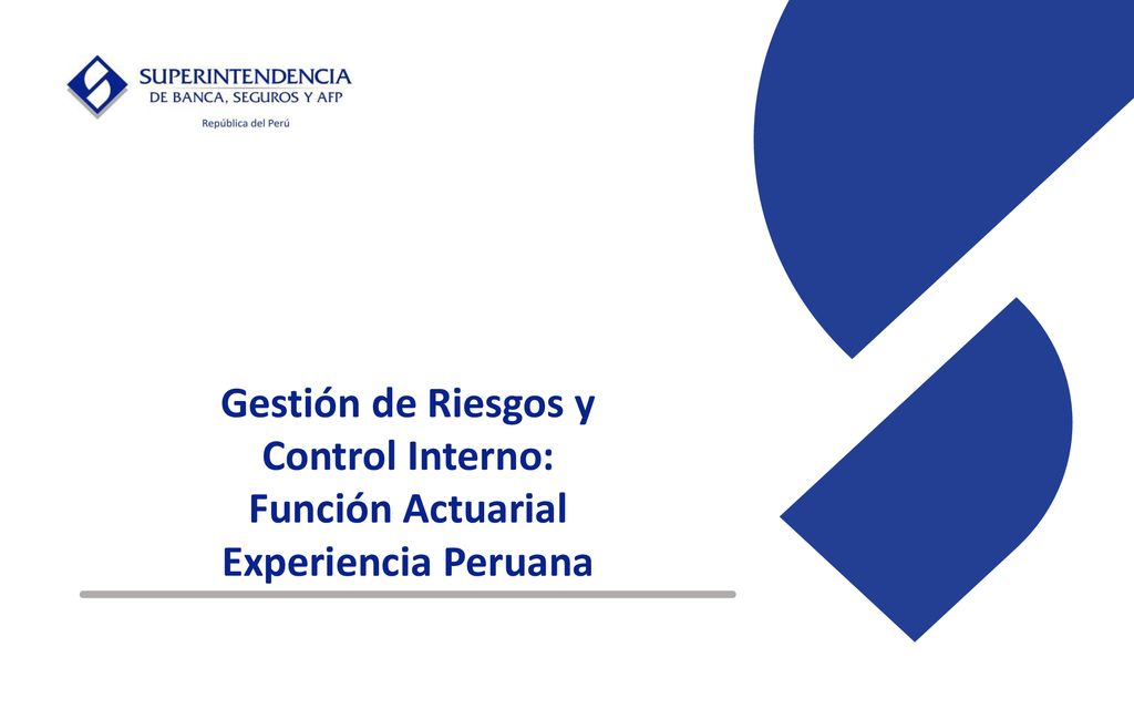 Gestión de Riesgos y Control Interno: Función Actuarial Experiencia Peruana