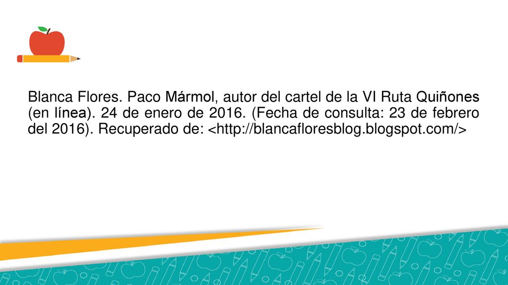 Blanca Flores. Paco Mármol, autor del cartel de la VI Ruta Quiñones (en línea).