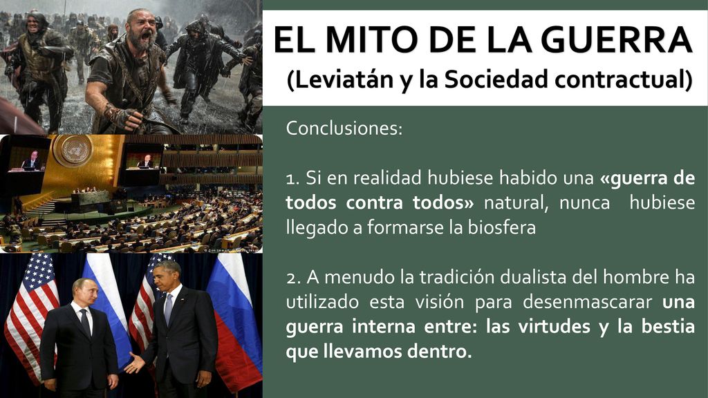 EL MITO DE LA GUERRA (Leviatán y la Sociedad contractual)