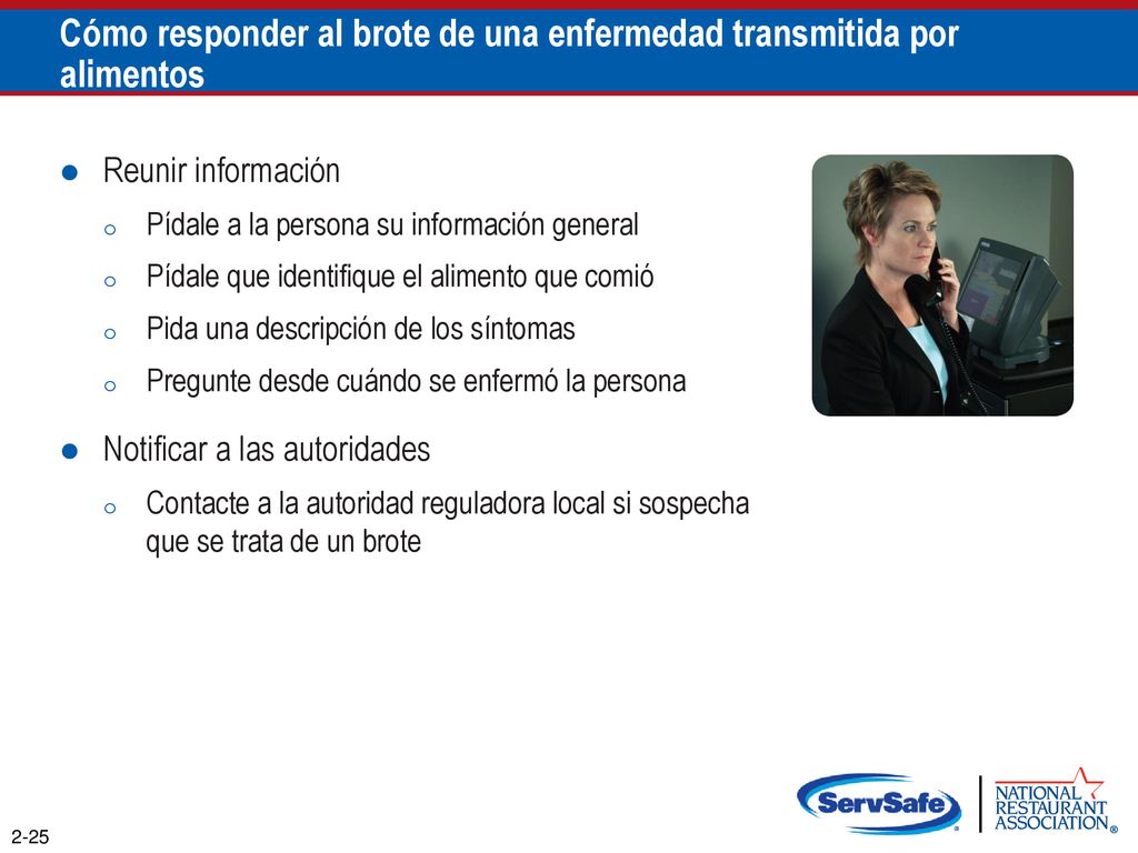 Cómo responder al brote de una enfermedad transmitida por alimentos