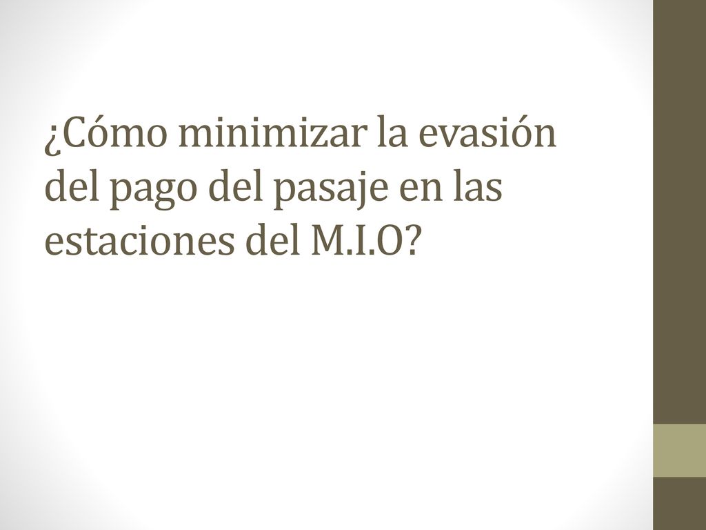 ¿Cómo minimizar la evasión del pago del pasaje en las estaciones del M