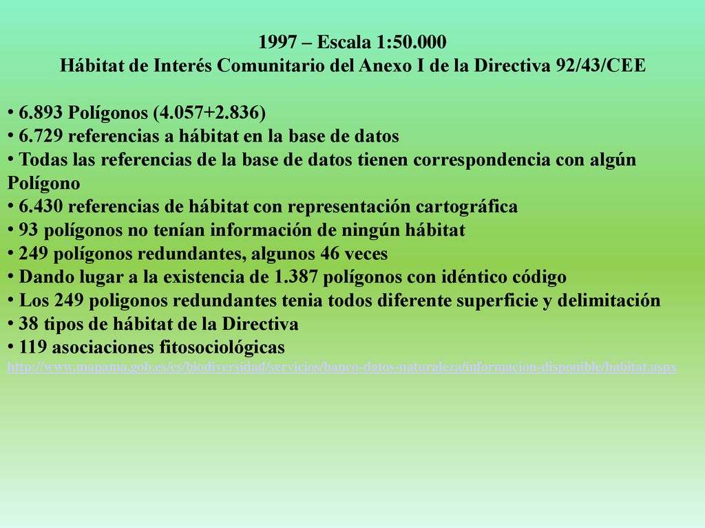 Hábitat de Interés Comunitario del Anexo I de la Directiva 92/43/CEE
