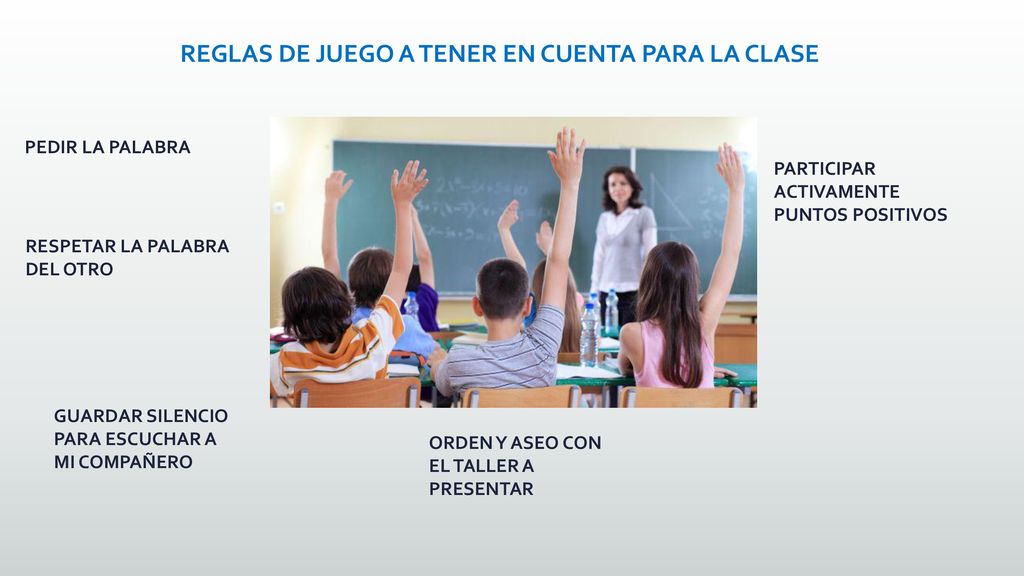 REGLAS DE JUEGO A TENER EN CUENTA PARA LA CLASE