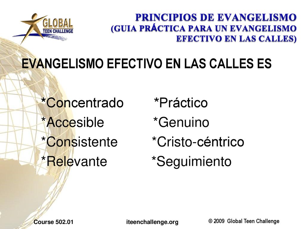 PRINCIPIOS DE EVANGELISMO (GUIA PRÁCTICA PARA UN EVANGELISMO EFECTIVO EN LAS CALLES)