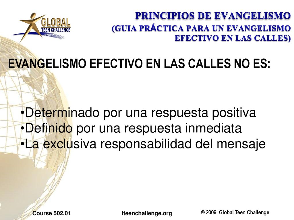 PRINCIPIOS DE EVANGELISMO (GUIA PRÁCTICA PARA UN EVANGELISMO EFECTIVO EN LAS CALLES)