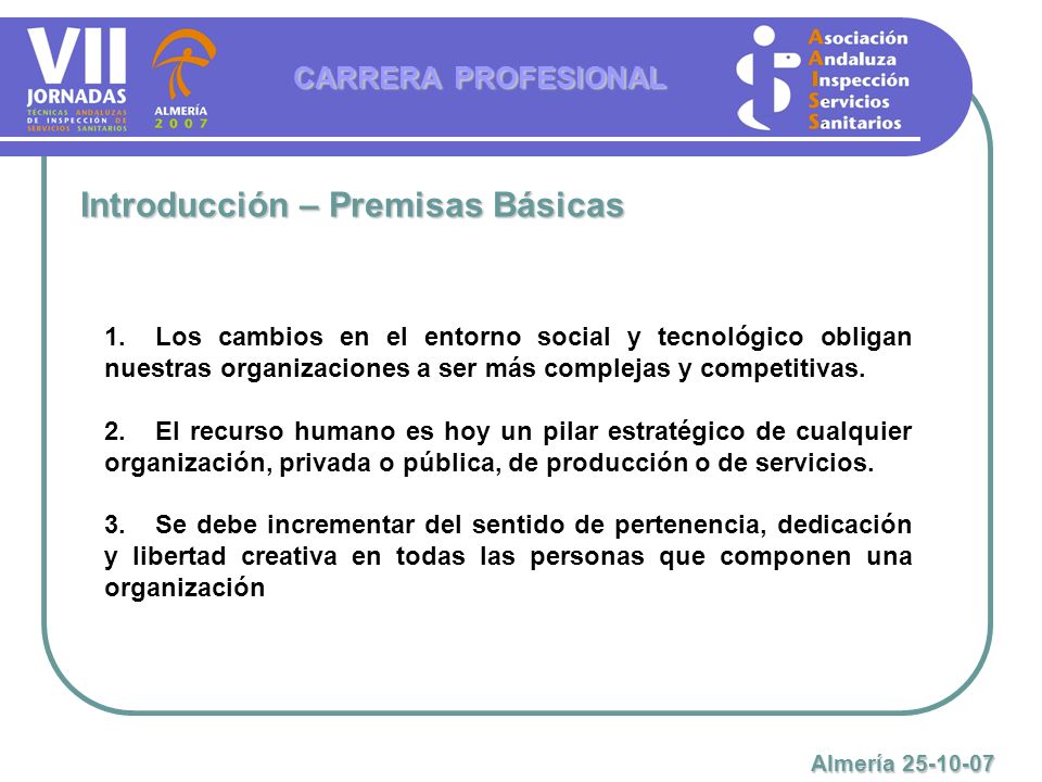 Introducción – Premisas Básicas