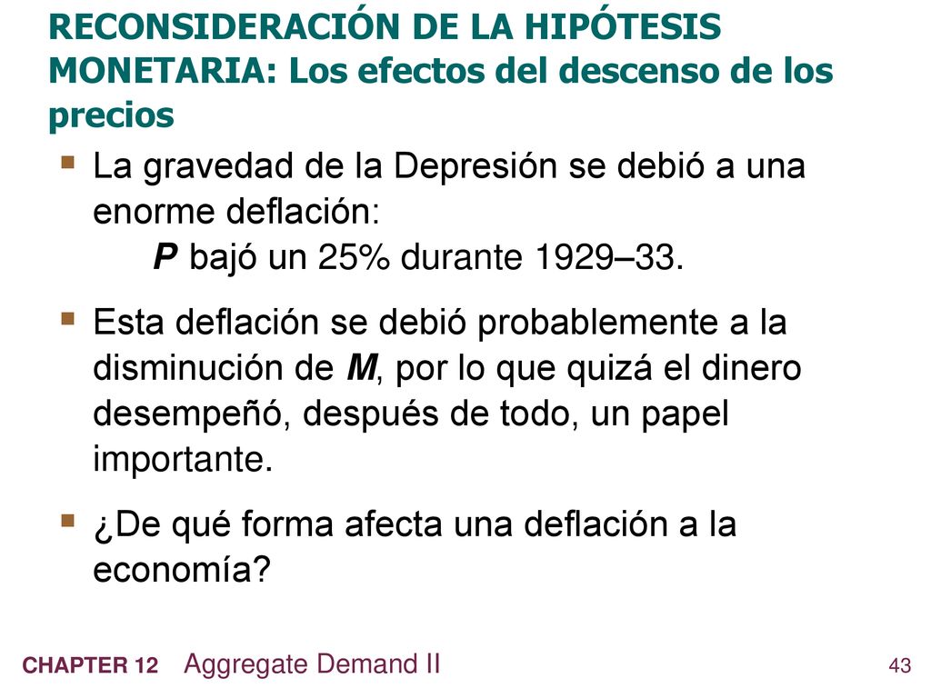 ¿De qué forma afecta una deflación a la economía