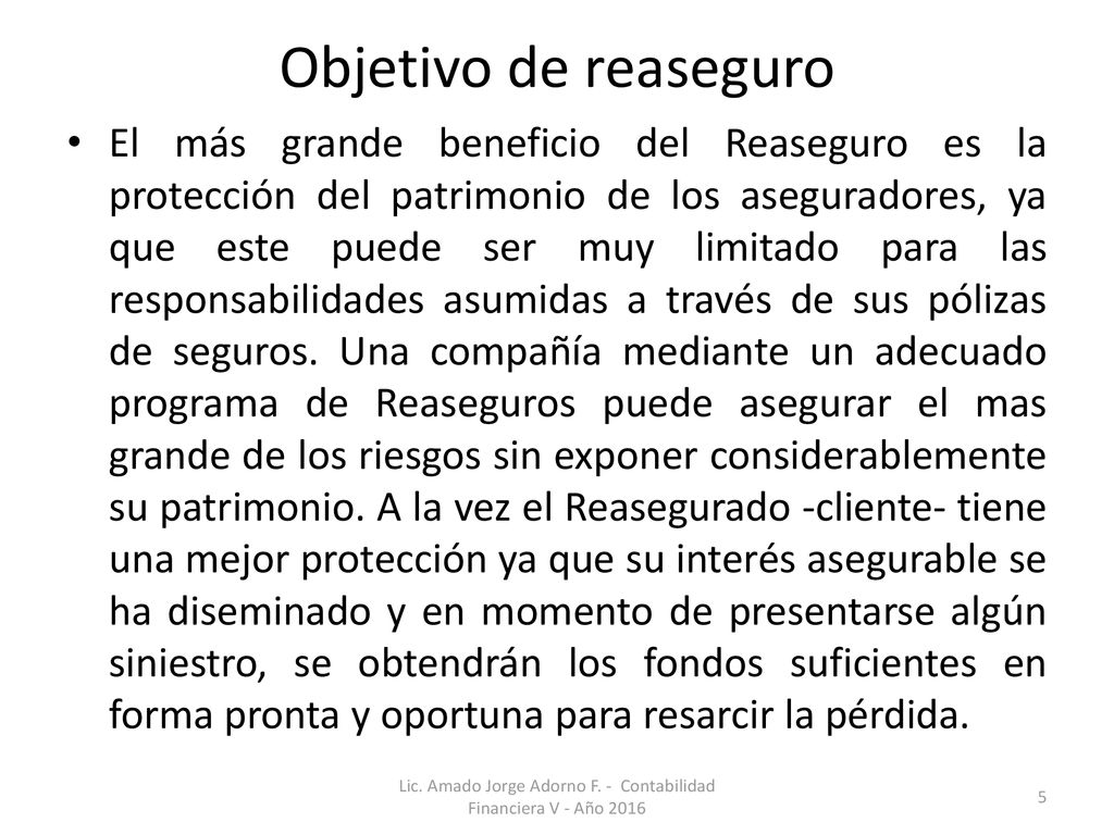 Lic. Amado Jorge Adorno F. - Contabilidad Financiera V - Año 2016