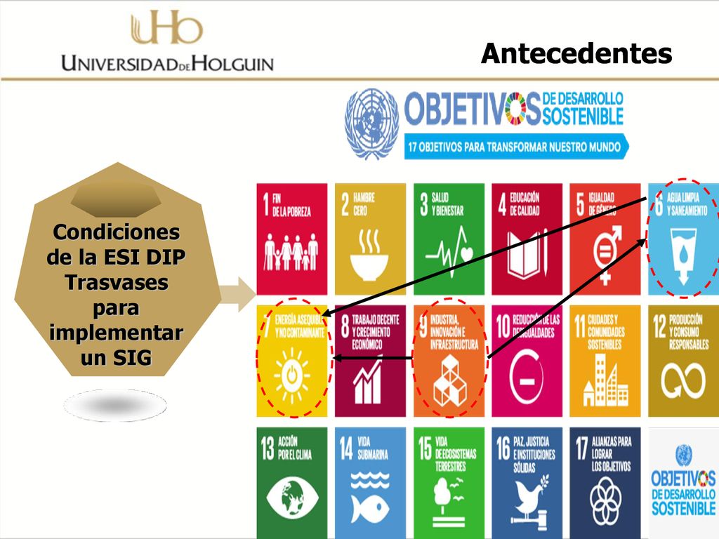 Condiciones de la ESI DIP Trasvases para implementar un SIG