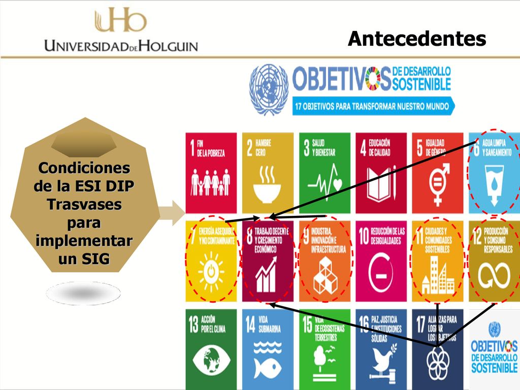 Condiciones de la ESI DIP Trasvases para implementar un SIG