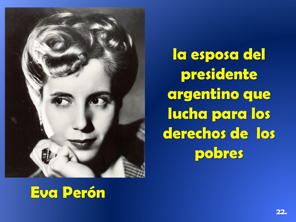 la esposa del presidente argentino que lucha para los derechos de los pobres
