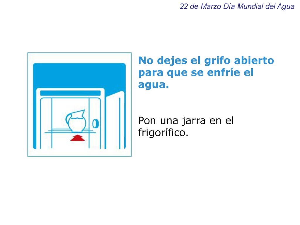 No dejes el grifo abierto para que se enfríe el agua.