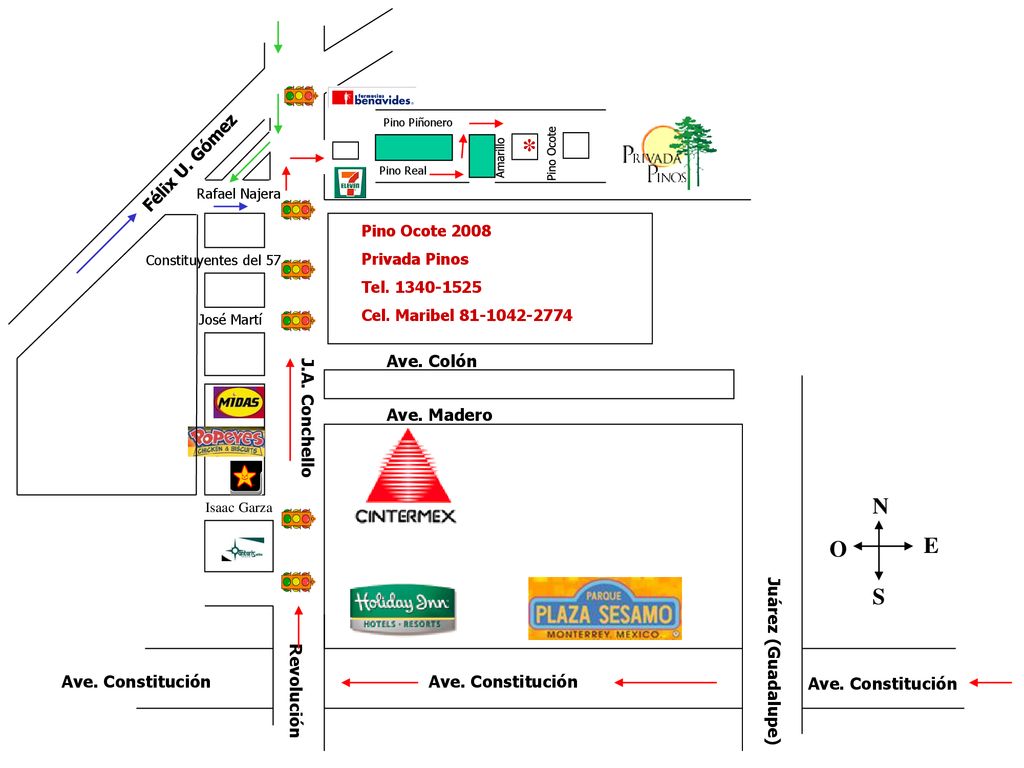 * N E O S Félix U. Gómez Ave. Colón J.A. Conchello Ave. Madero