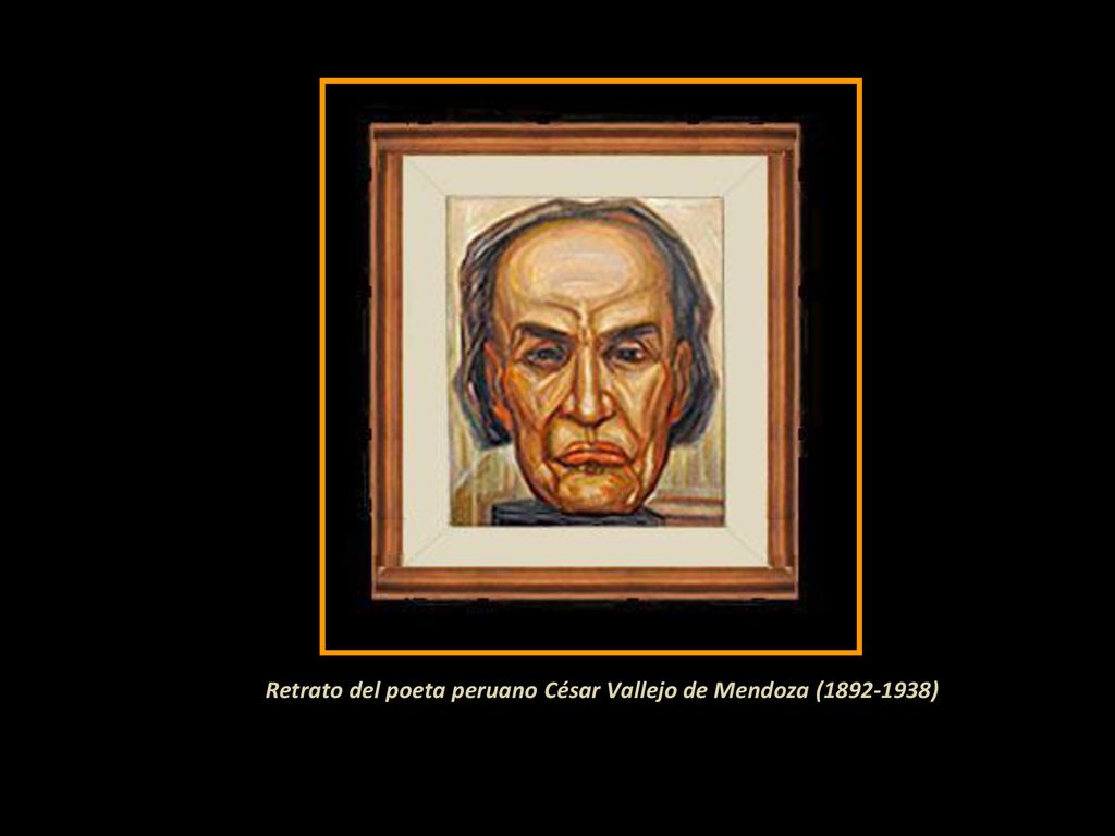 Retrato del poeta peruano César Vallejo de Mendoza ( )