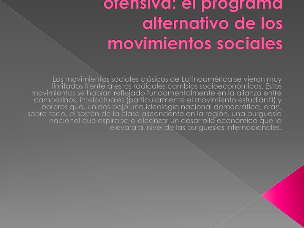 De la resistencia a la ofensiva: el programa alternativo de los movimientos sociales