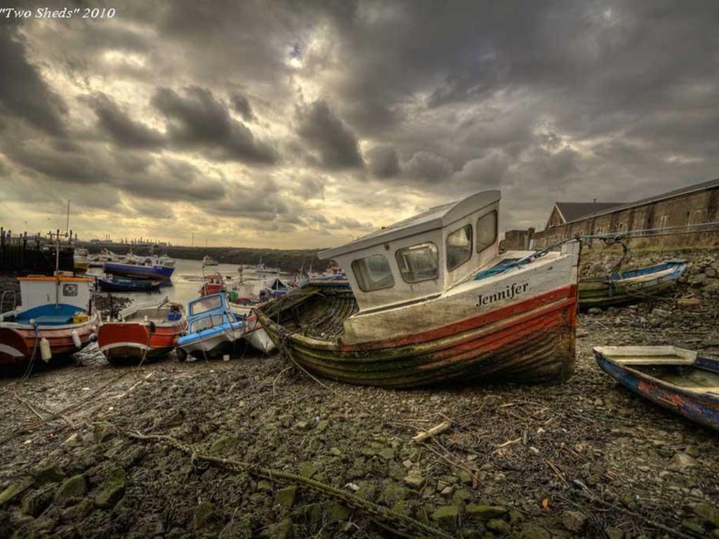 Blackhall Rockses un pueblo pesquero en el Mar del Norte, sobre una costa de acantilados