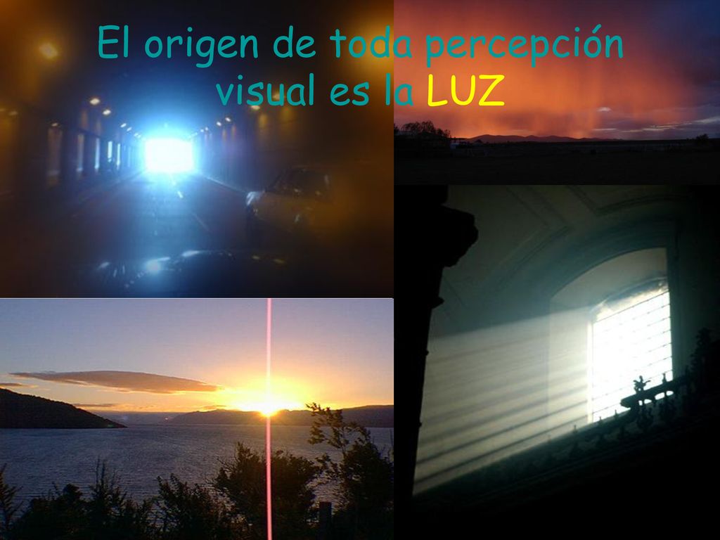 El origen de toda percepción visual es la LUZ