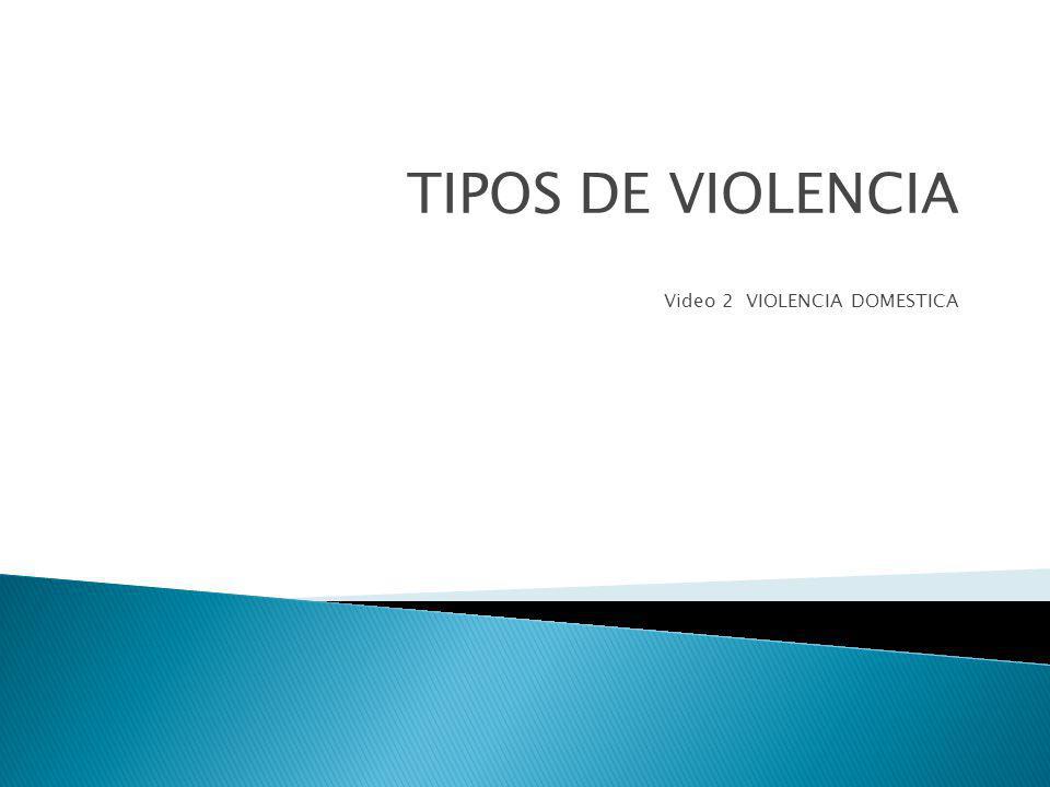 TIPOS DE VIOLENCIA Video 2 VIOLENCIA DOMESTICA