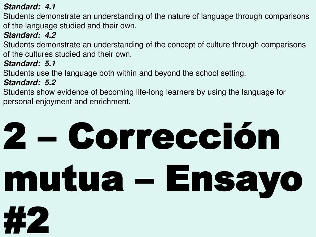 2 – Corrección mutua – Ensayo #2