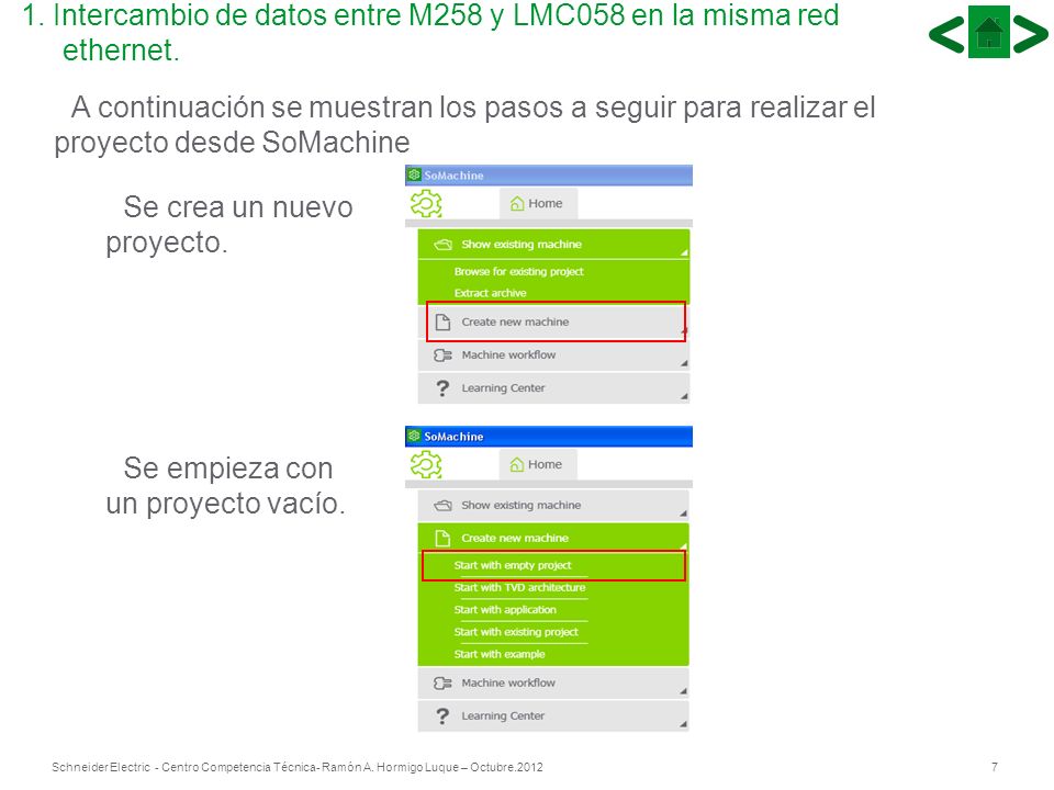 1. Intercambio de datos entre M258 y LMC058 en la misma red ethernet.