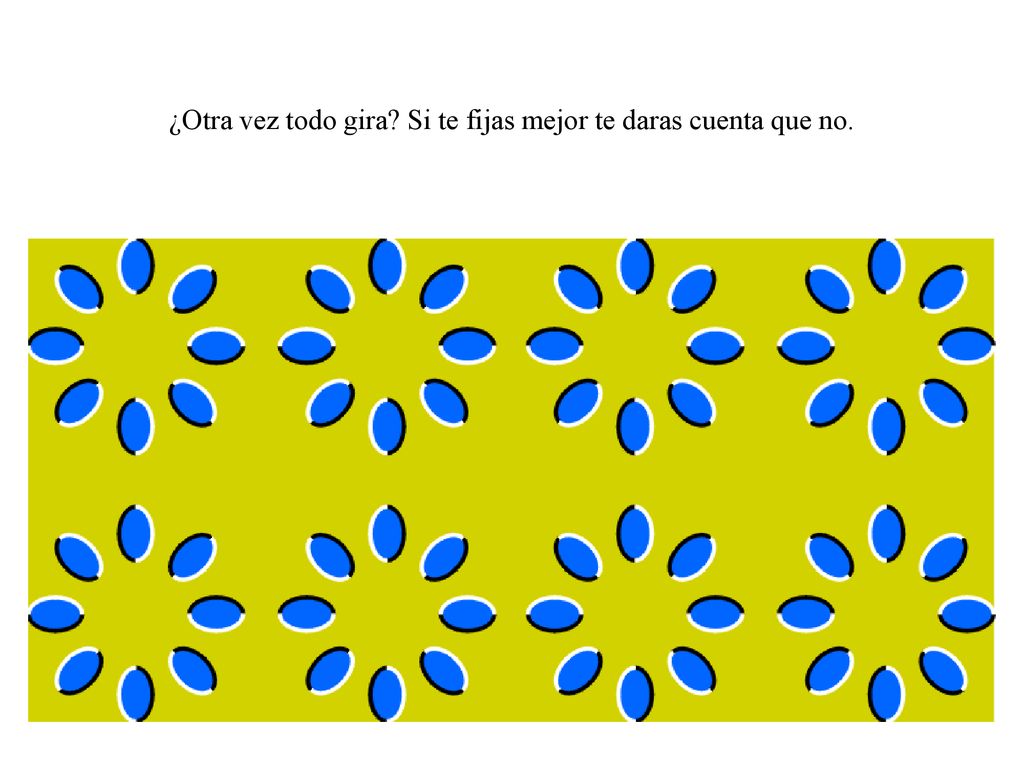 ¿Otra vez todo gira Si te fijas mejor te daras cuenta que no.