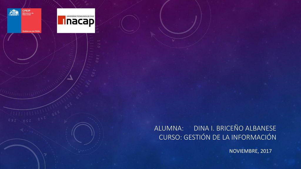 Alumna: Dina i. Briceño albanese curso: gestión de la información