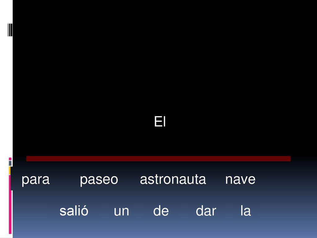 El para paseo astronauta nave salió un de dar la