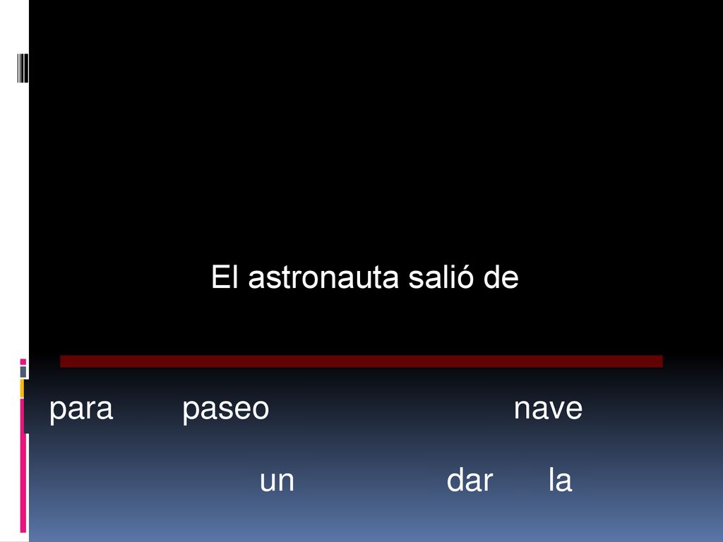 El astronauta salió de para paseo nave un dar la