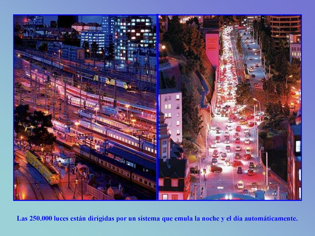 Las luces están dirigidas por un sistema que emula la noche y el día automáticamente.