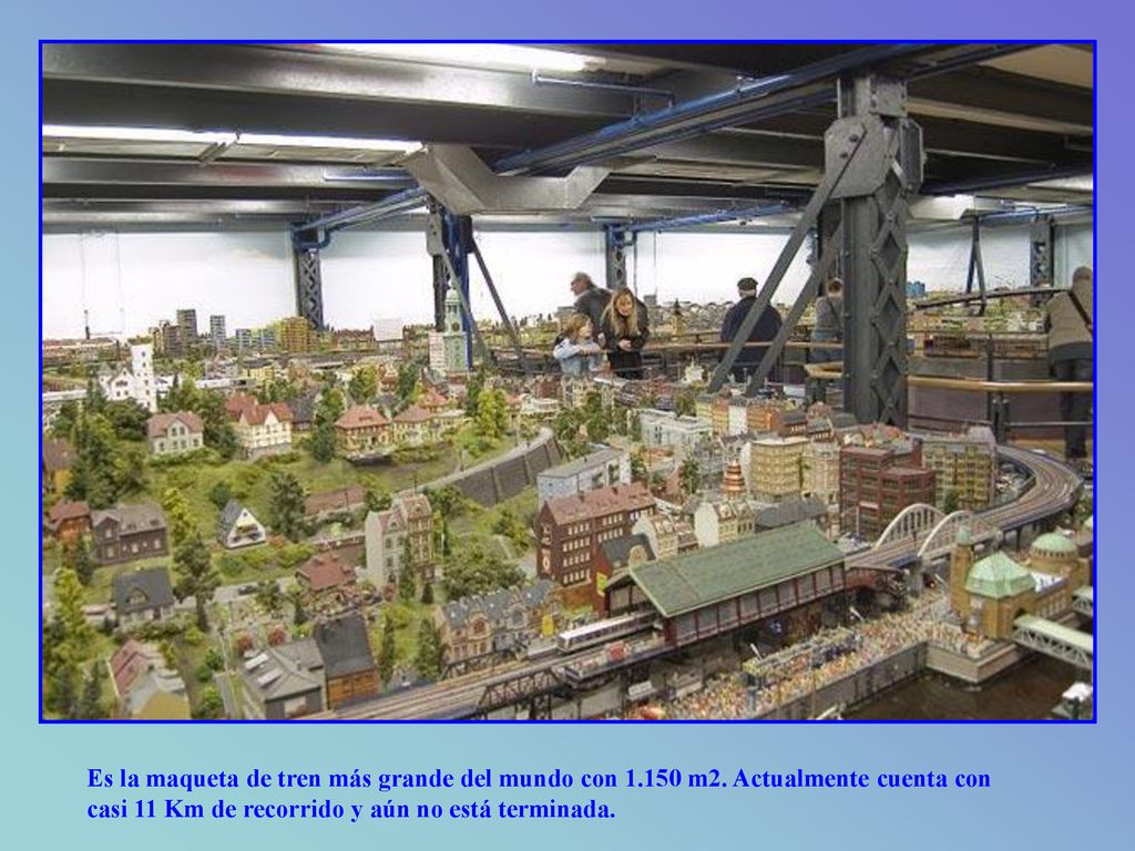 Es la maqueta de tren más grande del mundo con m2
