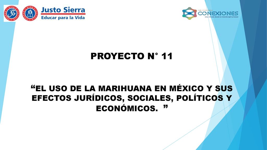 PROYECTO N° 11 EL USO DE LA MARIHUANA EN MÉXICO Y SUS EFECTOS JURÍDICOS, SOCIALES, POLÍTICOS Y ECONÓMICOS.