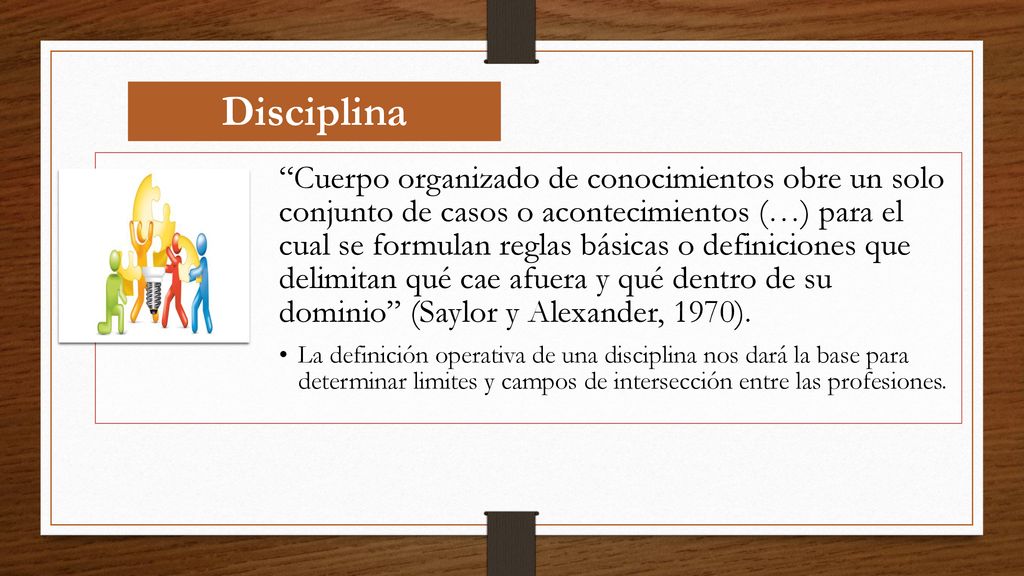 Cuerpo organizado de conocimientos obre un solo conjunto de casos o acontecimientos (…) para el cual se formulan reglas básicas o definiciones que delimitan qué cae afuera y qué dentro de su dominio (Saylor y Alexander, 1970).