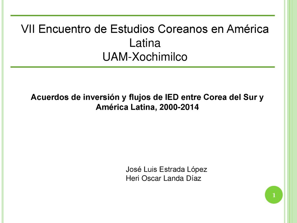 VII Encuentro de Estudios Coreanos en América Latina
