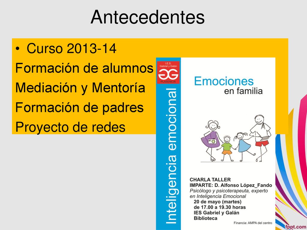 Antecedentes Curso Formación de alumnos Mediación y Mentoría
