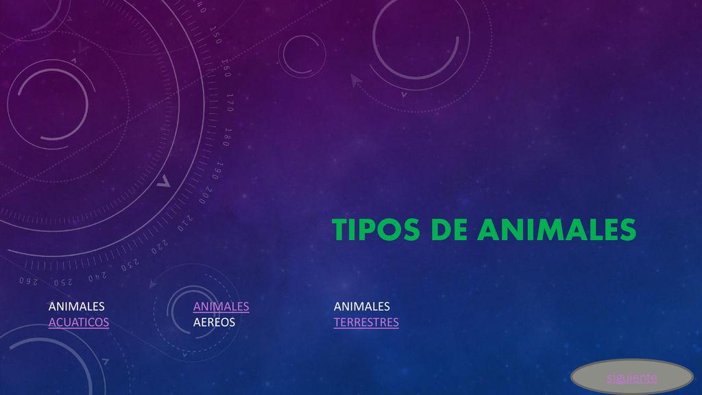 Tipos de animales ANIMALES ACUATICOS ANIMALES AEREOS
