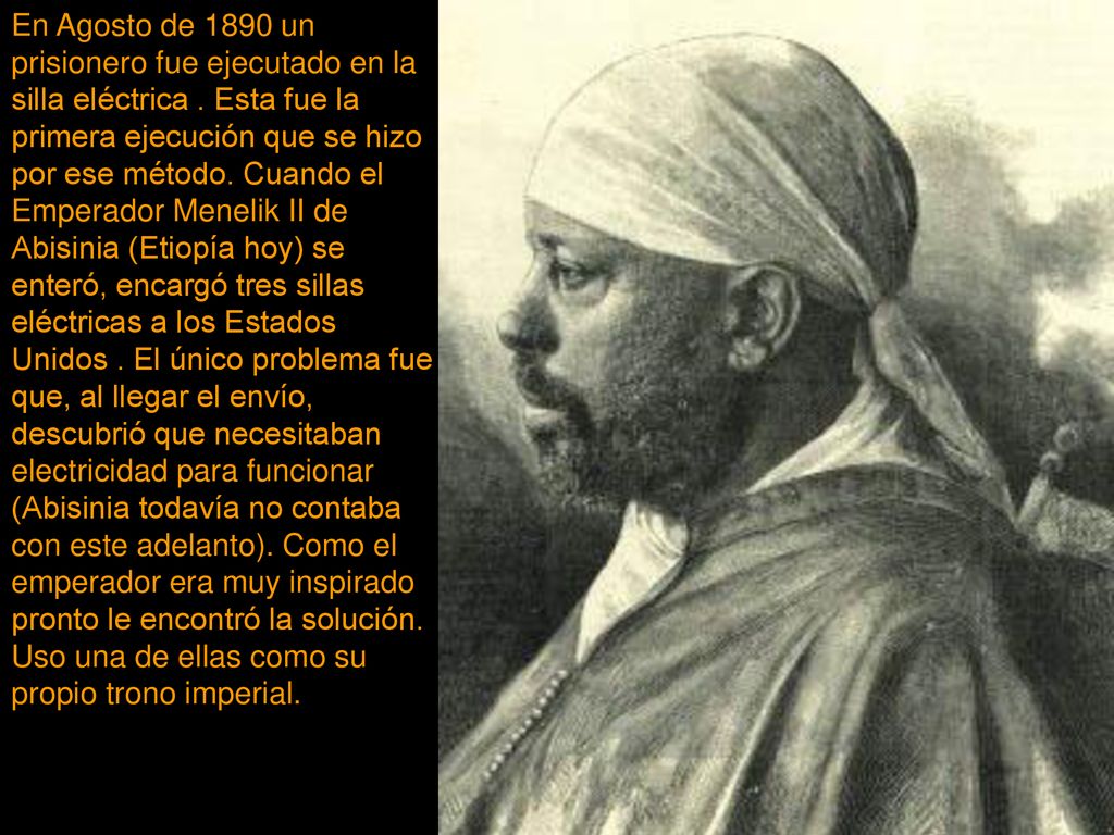 En Agosto de 1890 un prisionero fue ejecutado en la silla eléctrica