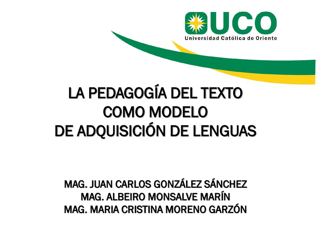 La Pedagogía del Texto como modelo de adquisición de lenguas