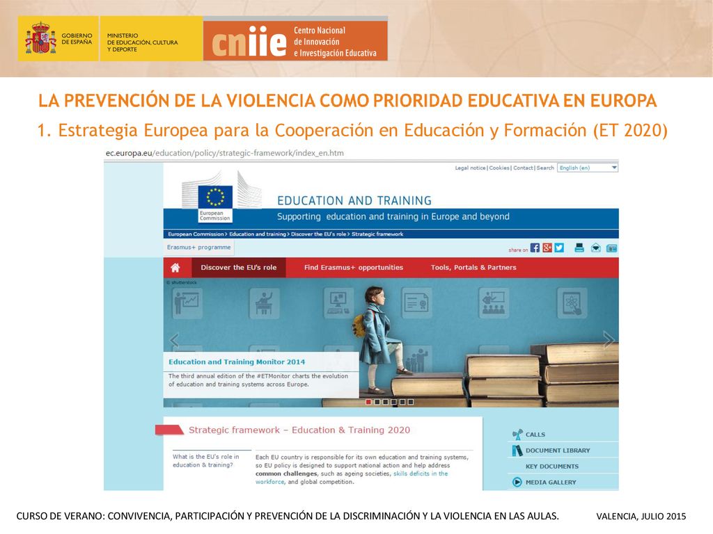1. Estrategia Europea para la Cooperación en Educación y Formación (ET 2020)