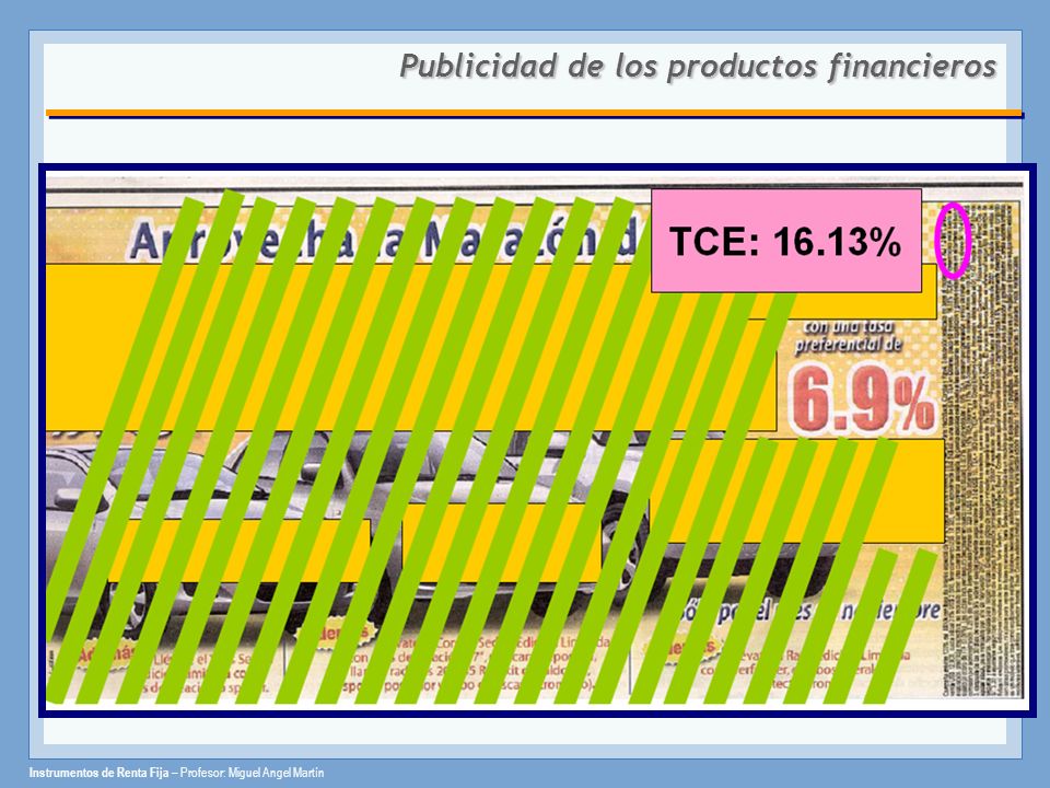 Publicidad de los productos financieros