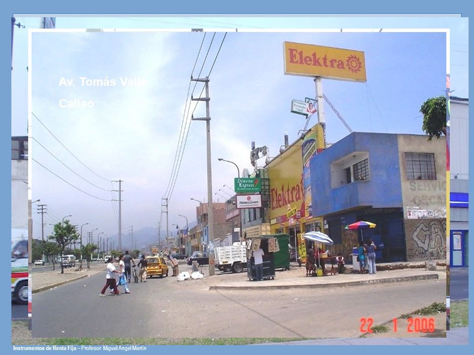 Av. Perú San Martín de Porres Carretera Central Ate Vitarte Av. Tomás Valle Callao