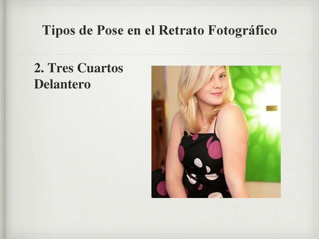 Tipos de Pose en el Retrato Fotográfico