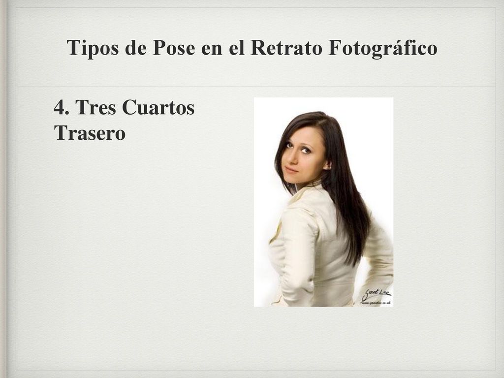 Tipos de Pose en el Retrato Fotográfico
