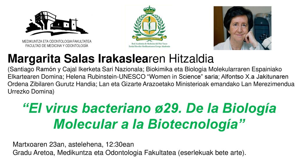 El virus bacteriano ø29. De la Biología Molecular a la Biotecnología