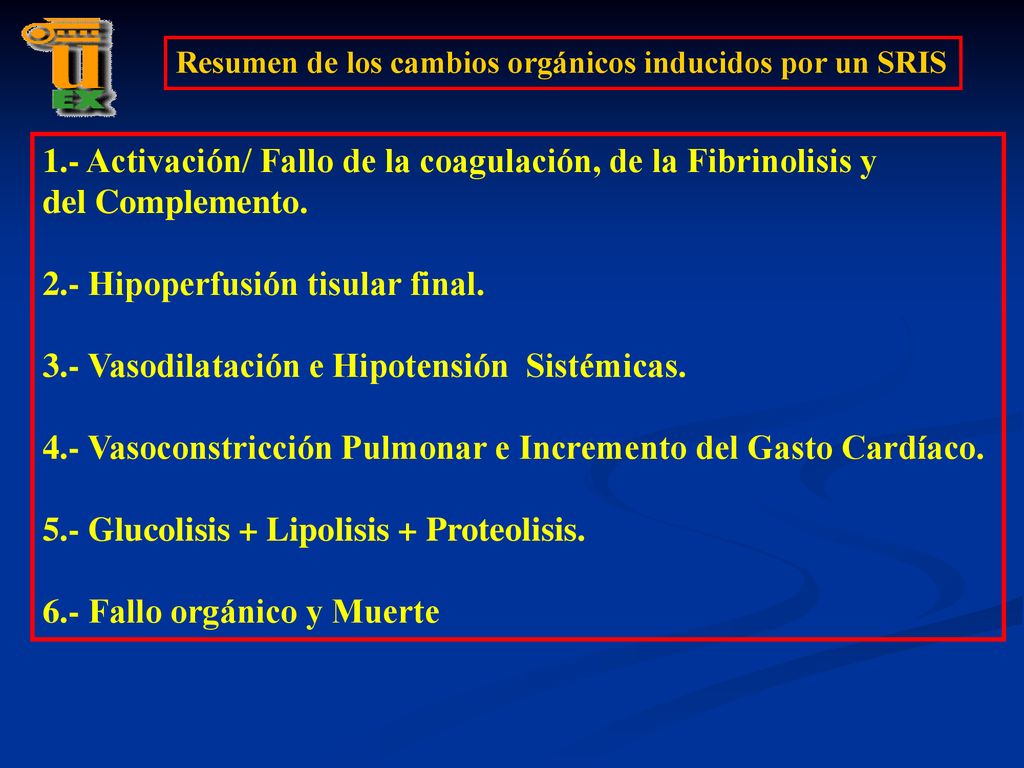 1.- Activación/ Fallo de la coagulación, de la Fibrinolisis y