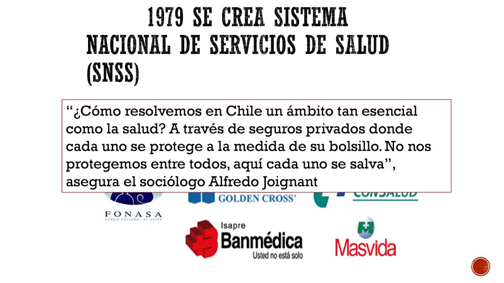 1979 se crea Sistema Nacional de Servicios de Salud (SNSS)