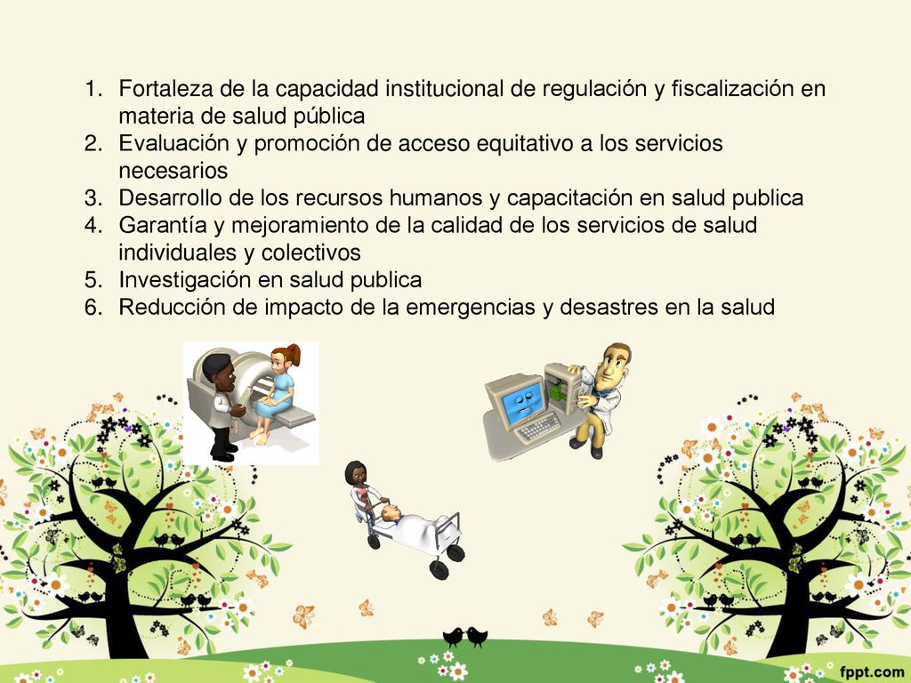 Fortaleza de la capacidad institucional de regulación y fiscalización en materia de salud pública